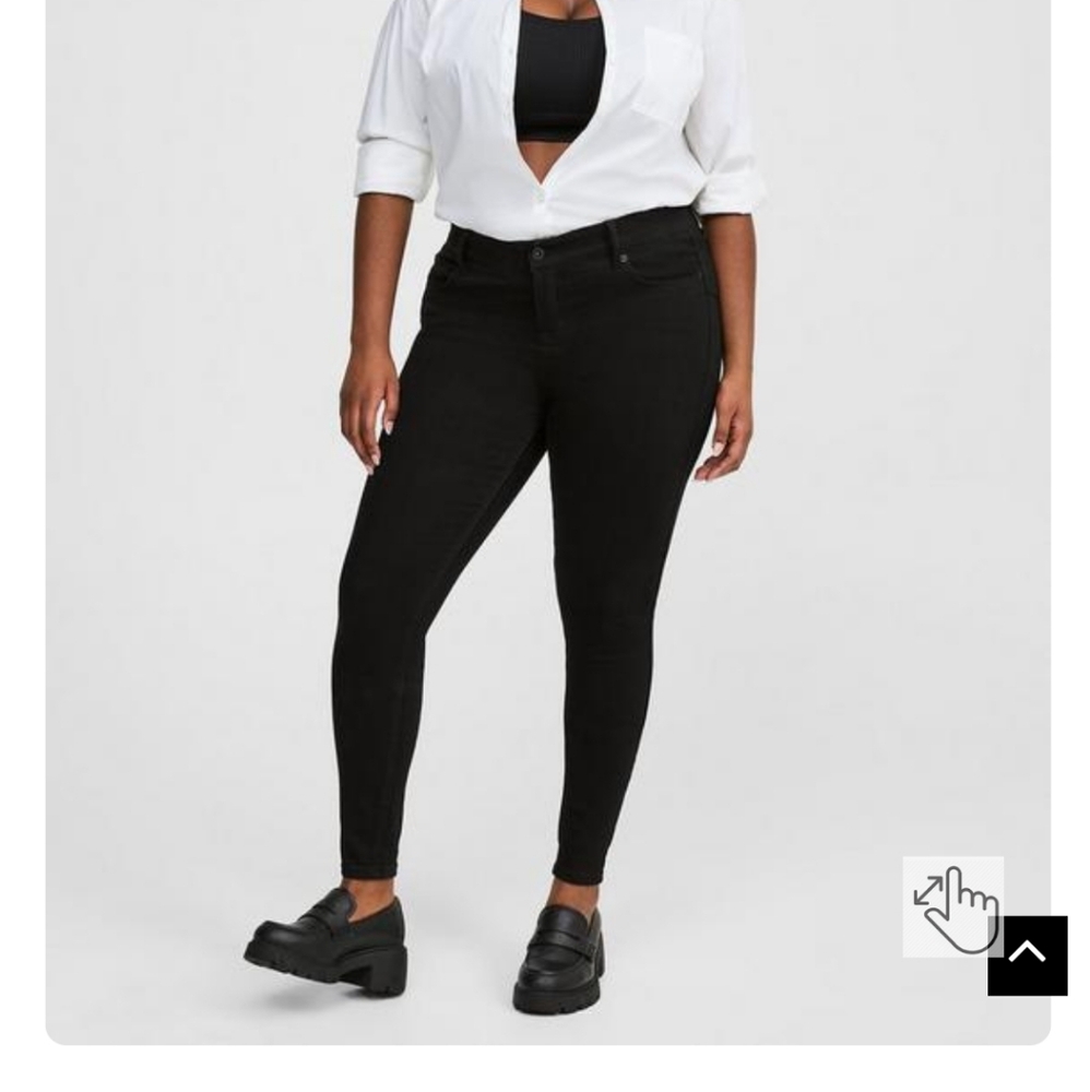 Plus Size Torrid 22 Bombshell Skinny Premium Stretch High-Rise Black Jeans